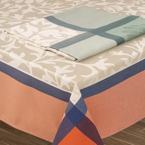Toalhas de mesa anti nódoas 100% algodão - AMAZONIA da Fateba: Verde 1 Toalha de mesa 150x150 cm