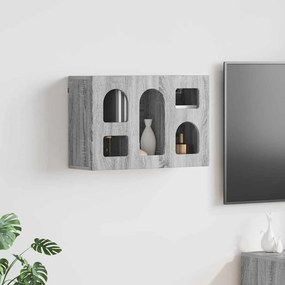 vidaXL Armário suspenso com prateleira Cinza Sonoma 60 x 20 x 40 cm