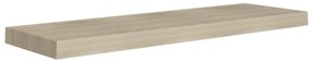 Prateleiras parede suspensas 4 pcs 80x23,5x3,8cm MDF carvalho