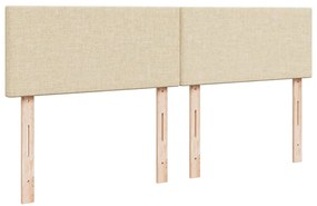 Cama com molas/colchão 180x200 cm tecido cor creme