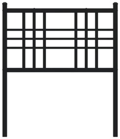 Cabeceira de cama 80 cm metal preto