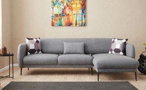 Sofá-Cama de Canto Venus – Cinzento – 265x80x163 cm
