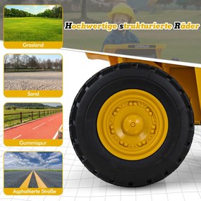 Veículo para crianças que se sentam e ficam em pé com volante funcional e compartimento de armazenamento sob o assento - Verde