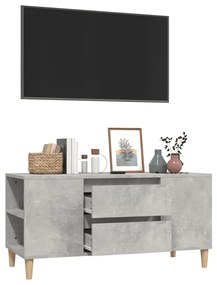 Móvel p/ TV 102x44,5x50 cm derivados madeira cinzento cimento