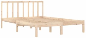 Estrutura de cama 160x200 cm pinho maciço