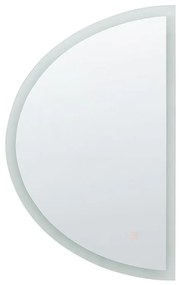 Espelho de parede prateado com iluminação LED ø 78 cm BEZONS Beliani
