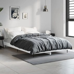 Estrutura de cama 120x190 cm derivados de madeira branco