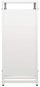 Suporte para lenha 44x28x65 cm aço laminado a frio branco