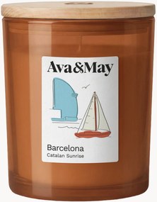 Vela perfumada Barcelona (framboesa, jasmim-branco, açúcar cristalizado)