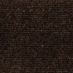 Tapetes de escada adesivos 30 pcs 76x20 cm retangular castanho