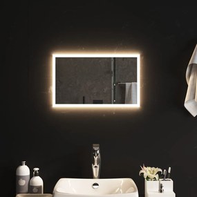 vidaXL Espelho de casa de banho com luzes LED 30x50 cm