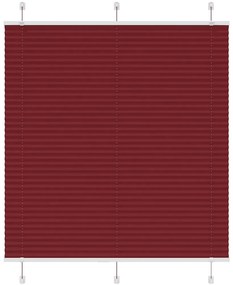 Plissado Cego Bordéus Vermelho 115x150 cm Largura Tecido