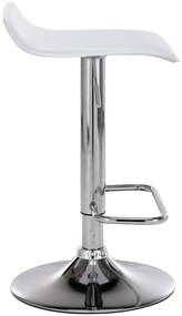 Conjunto de 2 bancos de bar Dyn 38 x 65-85 x 41 cm Branco