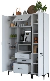 Armário Alto de Cozinha "Stella " - Branco - Design Moderno