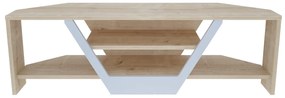 Móvel TV Sares – Branco Carvalho – 120x35x36,8 cm