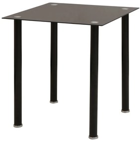 Conjunto mesa de jantar e cadeiras 3 pcs preto