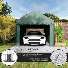Tenda Garagem 6x3 m Tenda de Exterior para Carro Impermeável Garagem P