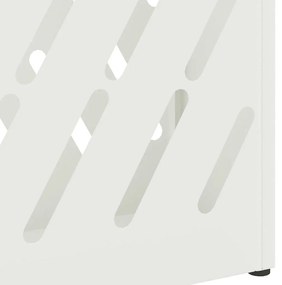 Suporte de guarda-chuva branco 28x12x41 cm em aço