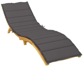 Almofadão p/ espreguiçadeira 200x50x3cm tecido oxford antracite