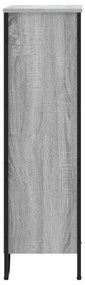 Estante 80x31x106 cm derivados de madeira cinzento sonoma