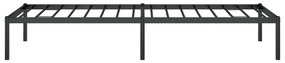 Estrutura de cama 75x190 cm metal preto