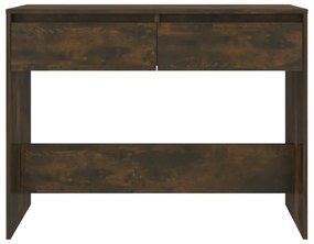 Mesa consola 100x35x76,5cm derivados de madeira carvalho fumado