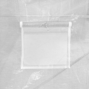 Estufa com estrutura de aço 4 m² 2x2x2 m branco