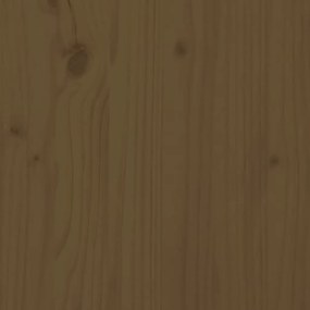 Banco de jardim 201,5 cm madeira de pinho maciça castanho-mel