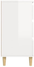 Aparador 60x35x70 cm derivados de madeira branco brilhante