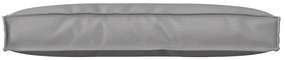 Almofada de Palete para Encosto Cinza 80x40x12 cm em Tecido Oxford