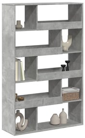 Estante 100x33x156,5 cm derivados de madeira cinzento cimento