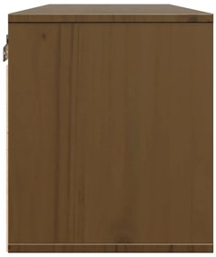 Armários de parede 2 pcs 45x30x35 cm pinho maciço castanho mel