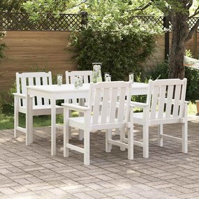 Cadeiras de Jantar vidaXL 4 pcs Brancas 65,5x55,5x88 cm HDPE