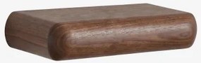 Pack De 2 Prateleiras De Parede Em Madeira Carmen Castanho-acácia Escuro & ↔︎ 60 Cm - Sklum