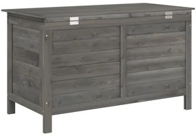 Caixa arrumação p/ jardim 99x49,5x58,5cm abeto maciço antracite