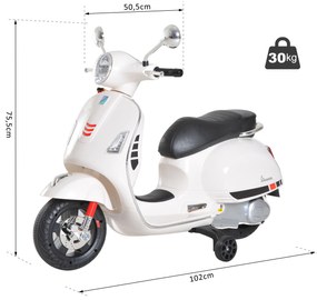 Scooter Elétrico para crianças de a partir de 3 anos com USB MP3 Carga 25 kg