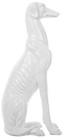 Estatueta decorativa 80 cm branca GREYHOUND Beliani