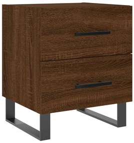 Mesa de cabeceira 2 pcs derivados de madeira carvalho castanho