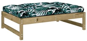 Apoio de pés para jardim 120x80 cm pinho impregnado
