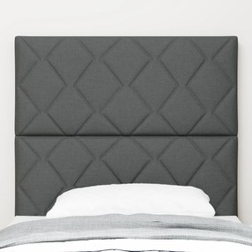 Cabeceira vidaXL Design de Blocos de Diamante Cinza Escuro 100 cm Teci