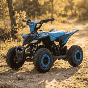 MINI MOTO 4 PARA CRIANÇAS 800W Ratte COM LIMITADOR 3 Posições AZUL