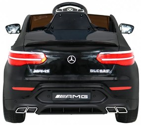 Carro elétrico para Crianças 12V 4x4 Mercedes Benz GLC63S Rodas de EVA, Assento de couro Preto