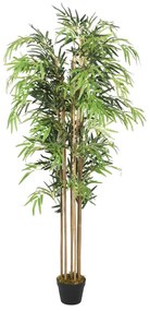 vidaXL Árvore de bambu artificial 500 folhas 80 cm verde