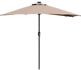 Guarda-sol de Jardim Cinzento-acastanhado 294 x 150 x 223 cm