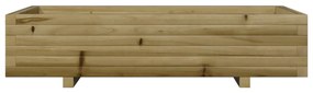 Vaso/floreira de jardim 110x60x26,5 madeira de pinho impregnada