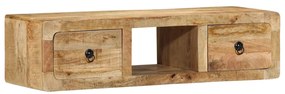 Armário de TV para parede 100x32x25 cm mangueira áspera maciça