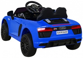 Carro elétrico para Crianças 12V Audi R8 Rodas de EVA, Assento de couro Azul