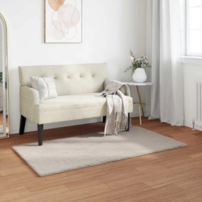 vidaXL Tapete de Pelo Sintético de Coelho Olite Bege 60 x 110 cm