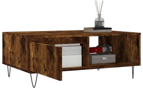 Mesa de centro 90x60x35 cm derivados de madeira carvalho fumado