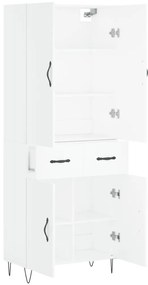 Armário alto 69,5x34x180 cm derivados de madeira branco